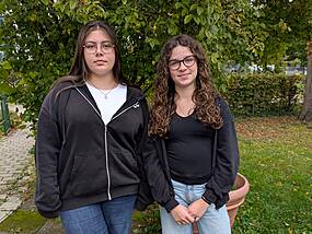 Nachwuchschülersprecherinnen: Fiona Steinbrecher und Mara Schroff
